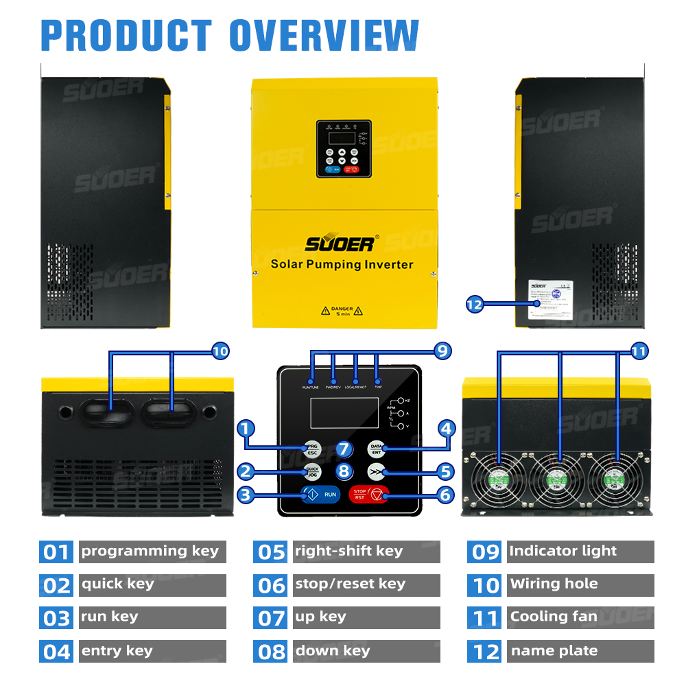 Solar Pumping Inverter - PV100-037G-4T